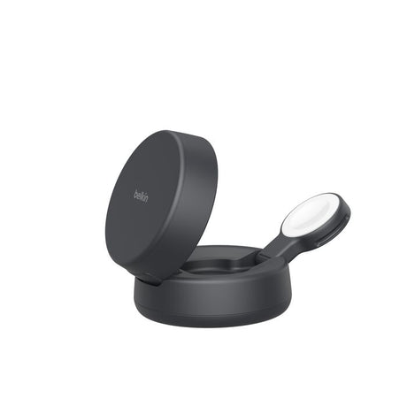 Cargador Magnético Belkin 2‑in‑1 Convertible – Qi2 25W – Charcoal