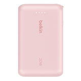 Banco de energía 10K/20K Belkin con cable integrado Rosa