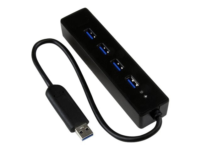 Hub USB 3.0 Super Speed 4 Puertos Portátil Negro StarTech.com