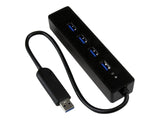 Hub USB 3.0 Super Speed 4 Puertos Portátil Negro StarTech.com