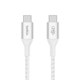 Cable USB-C a USB-C Belkin BoostCharge 2m 240W Blanco – CAB015bt2MWH