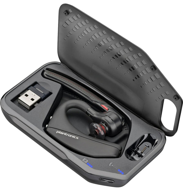 Auricular Inalámbrico Bluetooth Over-Ear Poly Voyager 5200 UC Microsoft Teams Certificado
