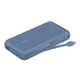 Batería externa Belkin 20K con cable integrado Azul