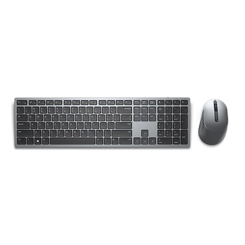 Teclado y ratón inalámbricos Dell Pro Plus KM7321W –  2.4 GHz / Bluetooth 5.0 – QWERTY inglés – Gris titanio