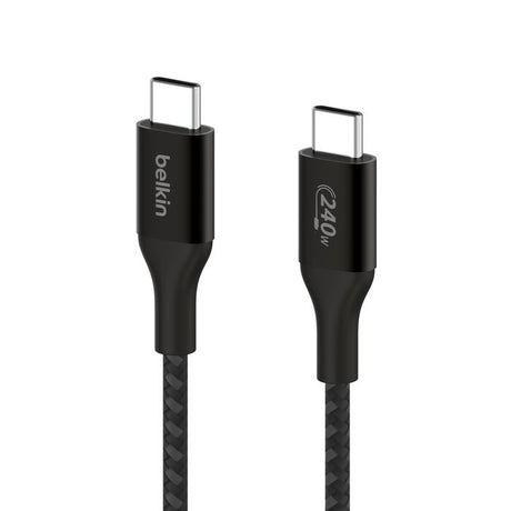 Cable USB-C a USB-C Belkin BoostCharge 2m 240W Negro – CAB015bt2MBK