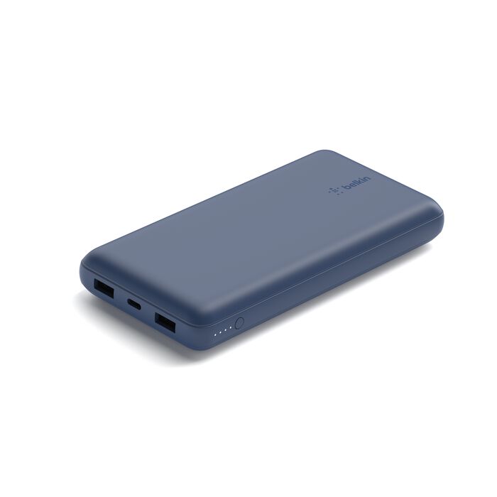 Cargador Portátil Belkin 20000mAh 15W 3 Salidas USB-C/USB Azul