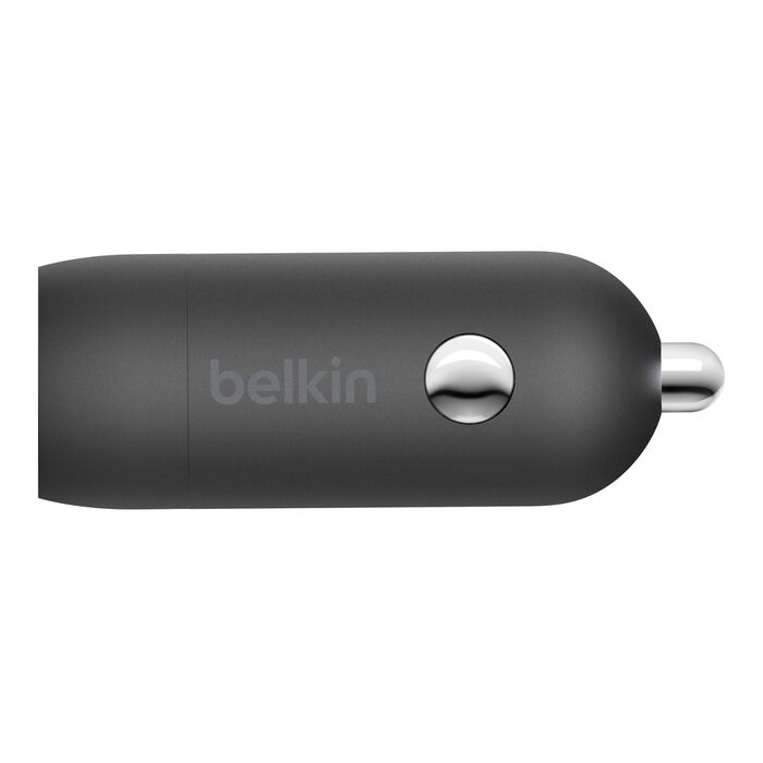 Cargador de Coche Belkin 30W Carga Rápida USB-C Negro