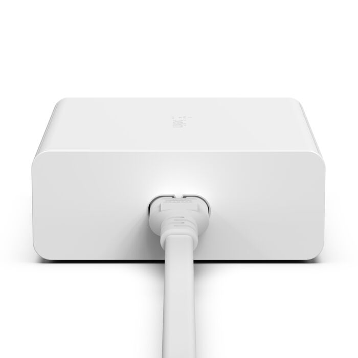 Adaptador de Corriente Belkin WCH010dqWH GaN 108W 4 Puertos USB/USB-C Blanco