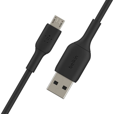 Cable cargador USB‑A a Micro‑USB – Belkin BoostCharge – 1 m – Negro – CAB005bt1MBK