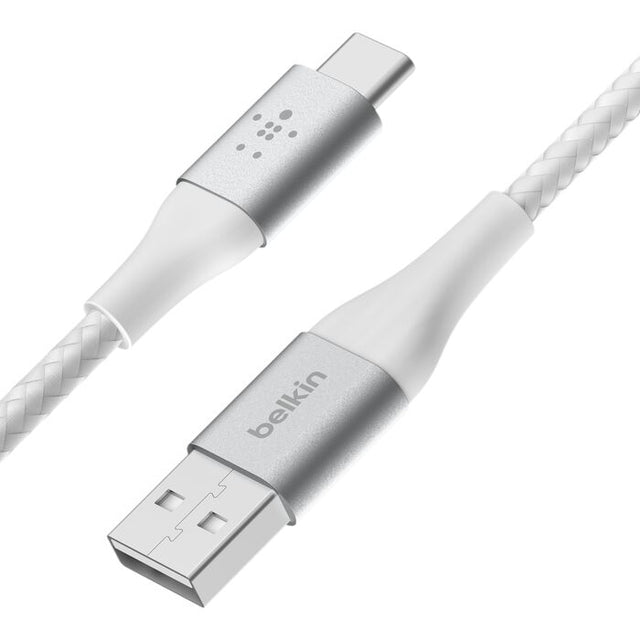 Cable Trenzado Belkin USB-C a USB-A 2M Blanco