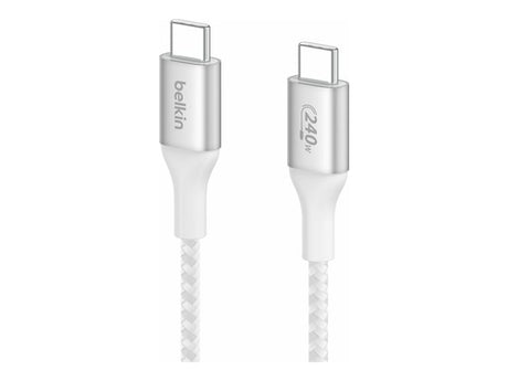 Cable USB-C a USB-C Belkin BoostCharge 2m 240W Blanco