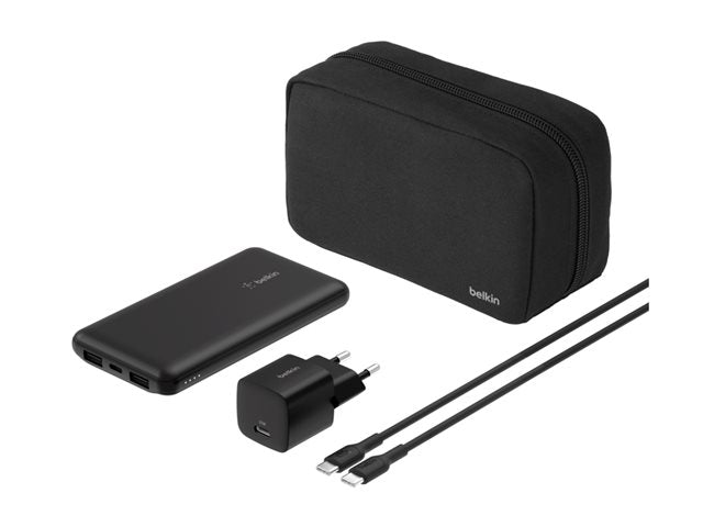 Cargador Portátil Belkin 10000mAh 15W 3 Salidas USB-C/USB Negro BPB011btBK