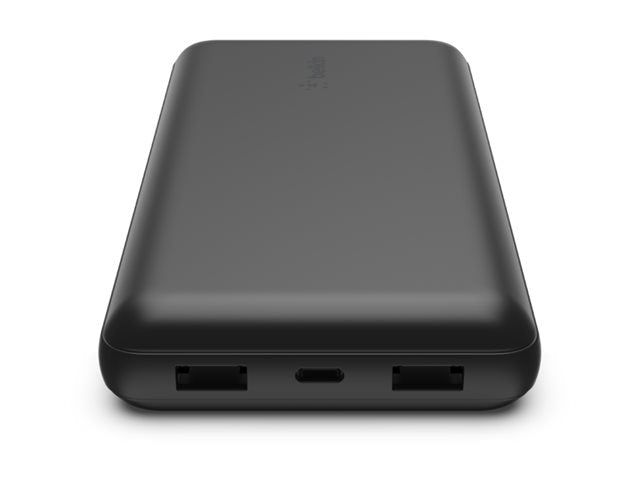 Cargador Portátil Belkin 20000mAh 15W 3A 3 Salidas USB-C/USB Negro