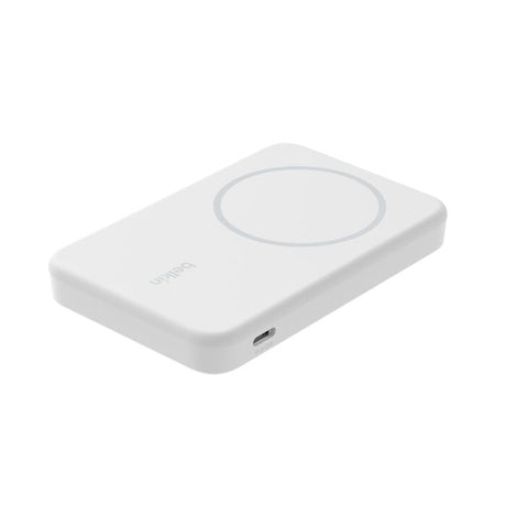 Belkin Qi2 Power Bank 15W – 5,000 mAh / Magnético / USB-C / Blanco