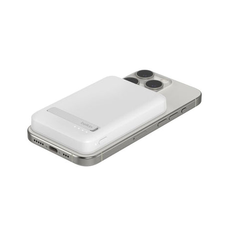 Belkin Qi2 Power Bank 15W – 5,000 mAh / Magnético / USB-C / Blanco