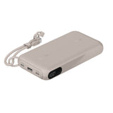 Power Bank Belkin BPB028fqSD, 20W, 20,000 mAh, con pantalla digital – color Sand