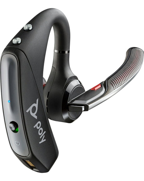 Auricular Inalámbrico Bluetooth Over-Ear Poly Voyager 5200 UC Microsoft Teams Certificado