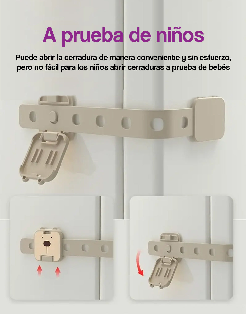 Cerradura de seguridad para niños