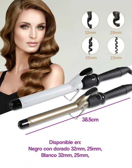 Rizadora, onda, tenazas  para peinados  de cabello con ondas.