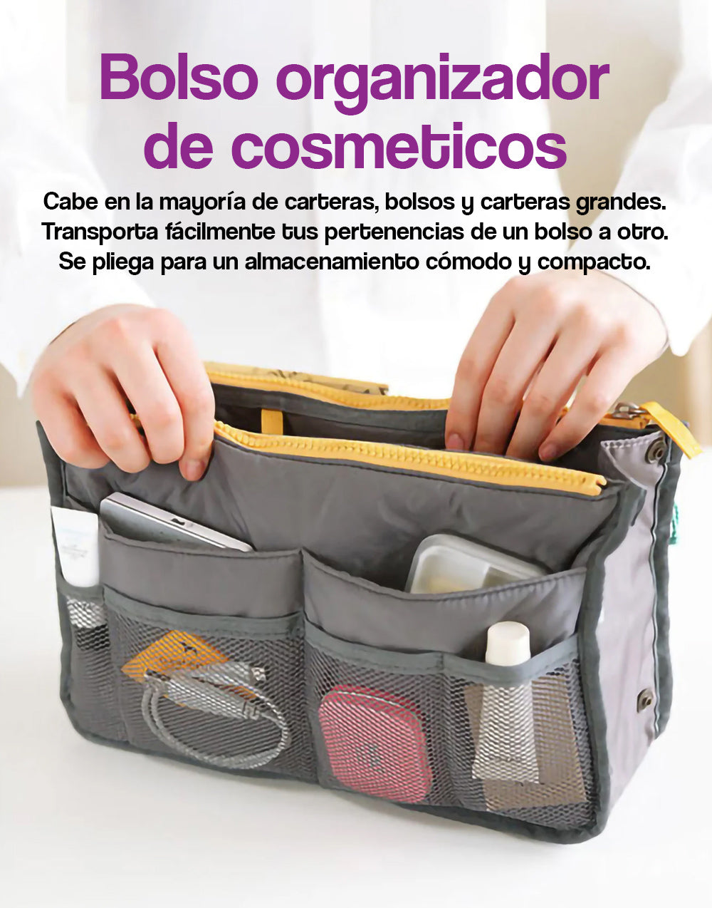 Bolso organizador de cosméticos