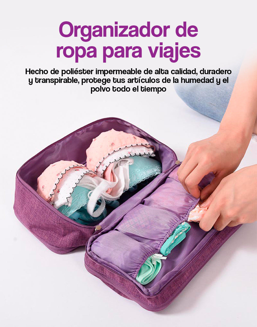 Organizador de ropa para viajes