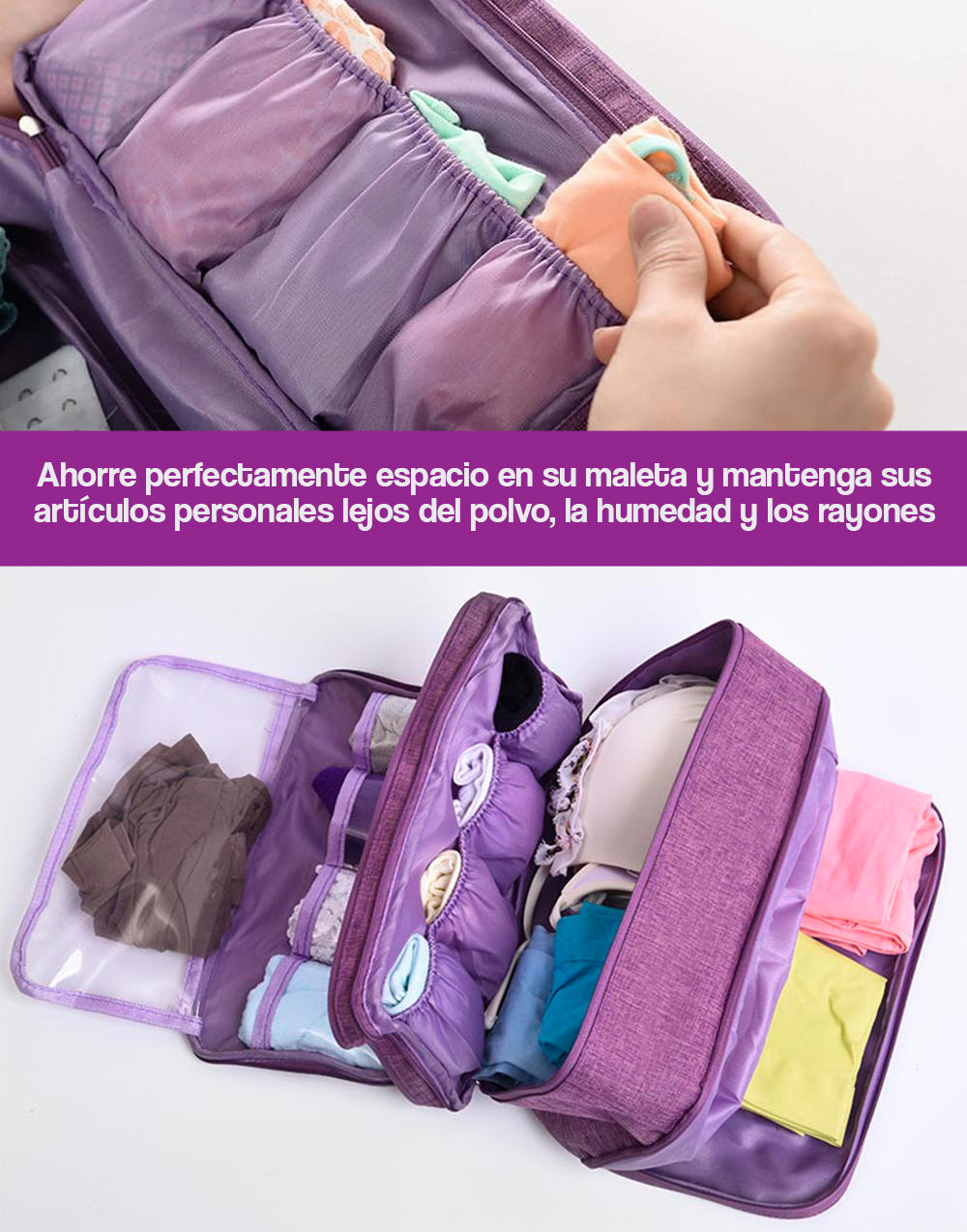 Organizador de ropa para viajes