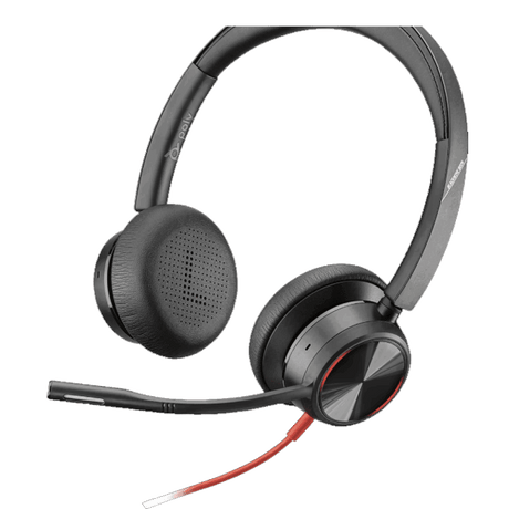 Auriculares Poly Blackwire 8225 – Estéreo, USB-C/A, ANC, Profesionales