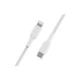 Cable Belkin BoostCharge USB-C a Lightning – 1m – Blanco – Carga Rápida 18W CAA004bt1MWH