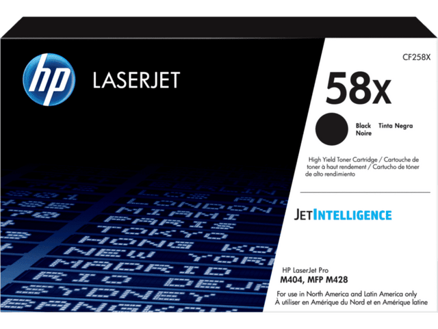 Cartucho de Toner Negro Alto Rendimiento Original HP 58X LaserJet