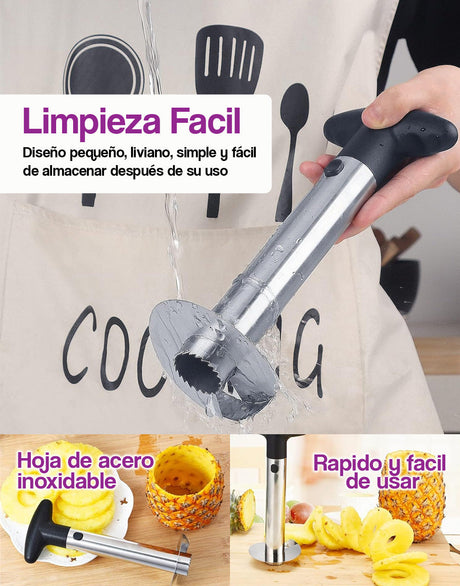 Cortadora de acero inoxidable para piñas