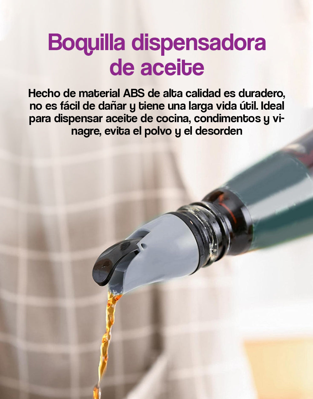 Boquilla de dispensadora de aceite