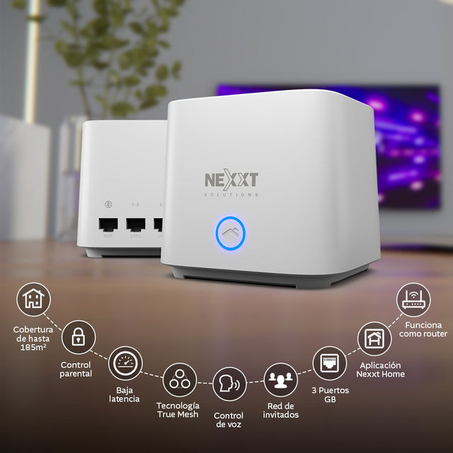 Router Inalámbrico Mesh Bolt AX1800 Nexxt Solutions Home