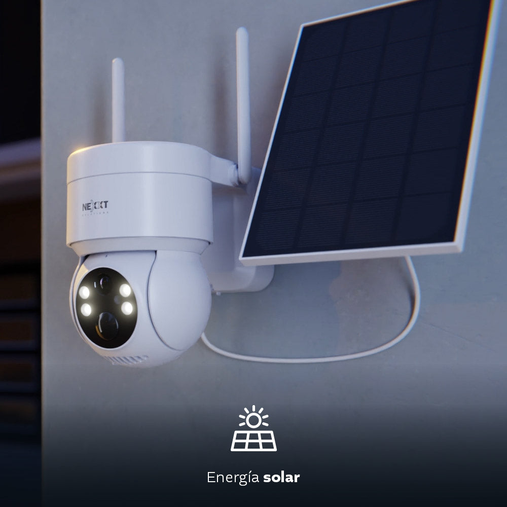 Cámara de Seguridad Nexxt Solutions Home Incluye Panel Solar