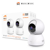 Cámaras WiFi Nexxt Solutions Home NHC‑IP11 2PK – 2K – Motorizadas – Visión Nocturna – Detección de Movimiento