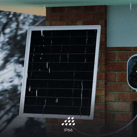 Panel Solar Universal Nexxt Solutions Home NHC‑SP6W – 6W – IP66 – Para Cámaras y Dispositivos Exteriores