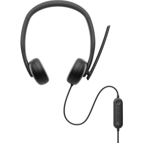 Audífonos Alámbricos USB-C Dell WH3024 Negros