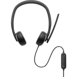 Audífonos Alámbricos USB-C Dell WH3024 Negros
