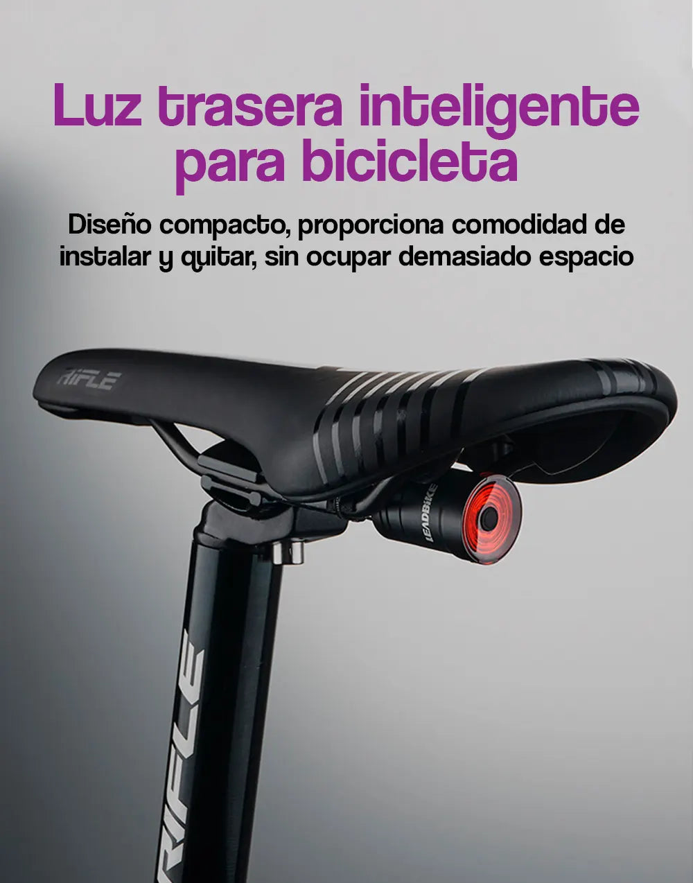 Luz trasera inteligente para bicicleta