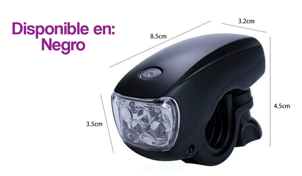 Linterna frontal para bicicleta