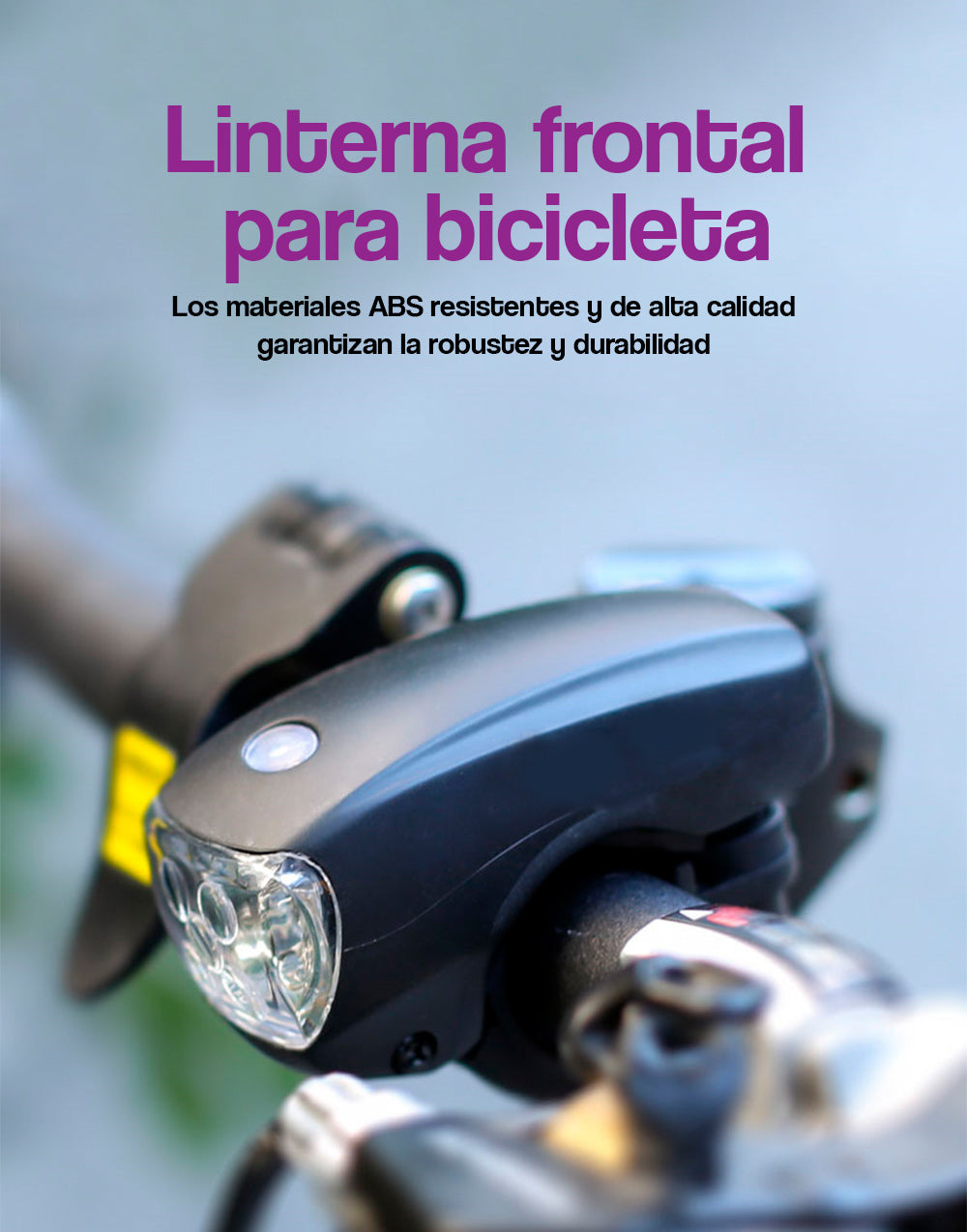 Linterna frontal para bicicleta