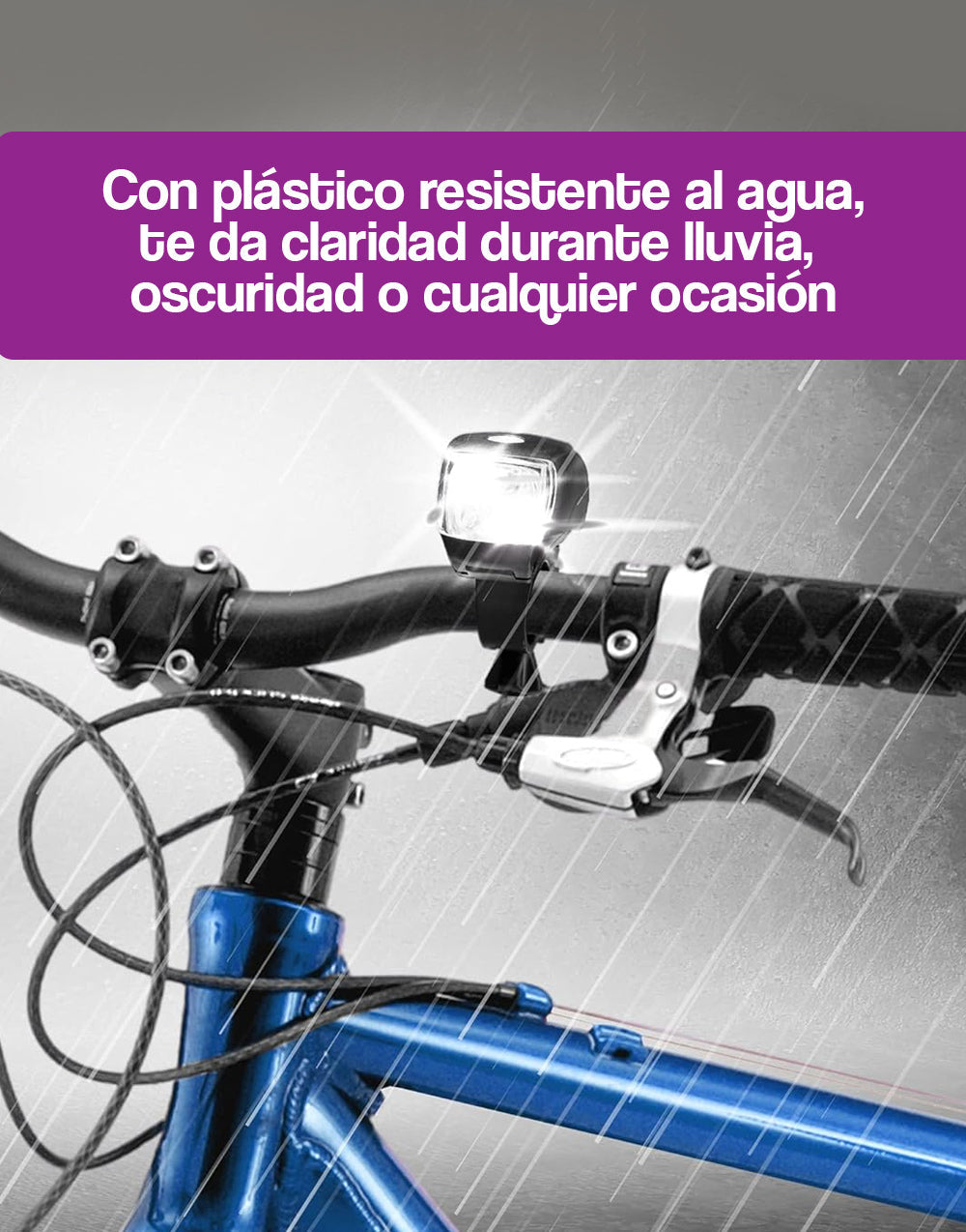 Linterna frontal para bicicleta