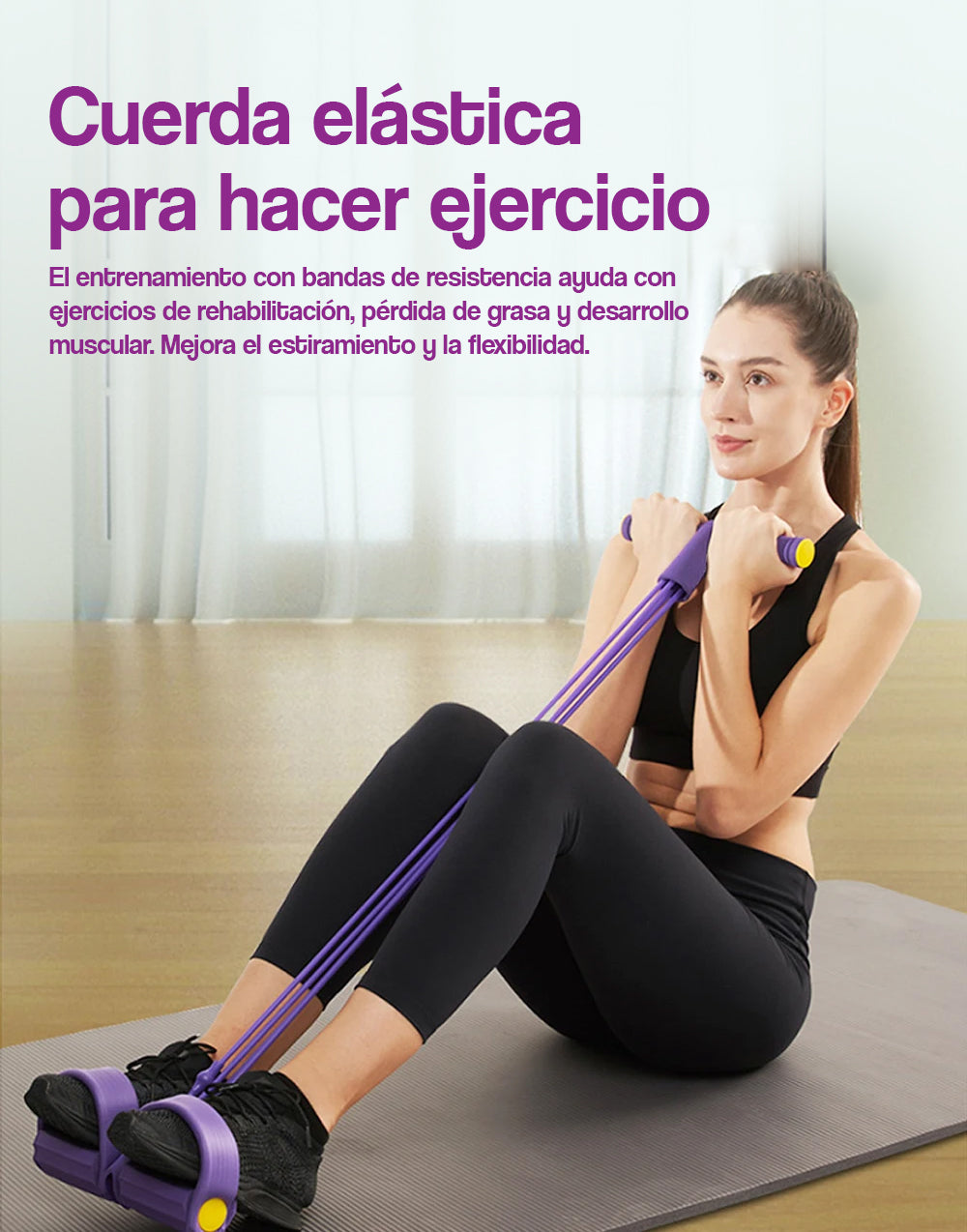 Cuerda elástica para hacer ejercicio