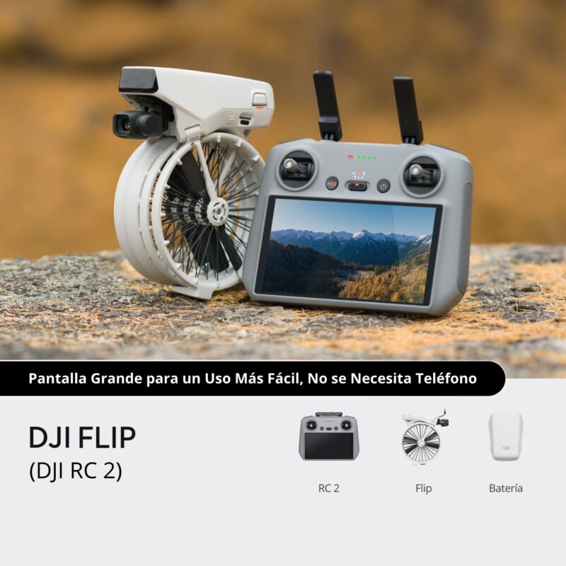 DJI Flip – Drone con DJI RC 2 / 4K HDR / IA / <249 g