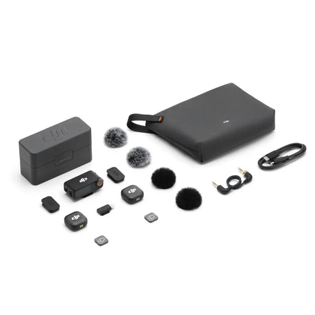 DJI Rec and Replayable Mic – 2.4 GHz / 2 Transmisores / Grabación Interna / USB-C / 150m / CP.RN.00000325.02
