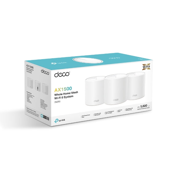 TP‑Link Deco X10 (3‑pack) – Sistema Wi‑Fi Mesh – Wi‑Fi 6 AX1500 – Doble Banda