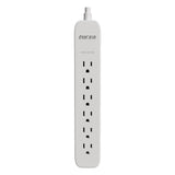 Protector de Sobretensión Forza 6 Tomas NEMA 1.5FT 500J 110/220V Blanco
