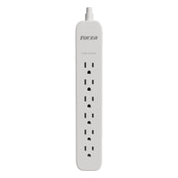 Protector de Sobretensión Forza 6 Tomas NEMA 1.5FT 500J 110/220V Blanco