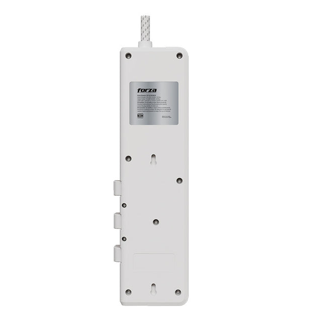Protector de Sobretensión Forza 8 Tomas 3-ROT 2USB-A/1C 6FT 110/220V