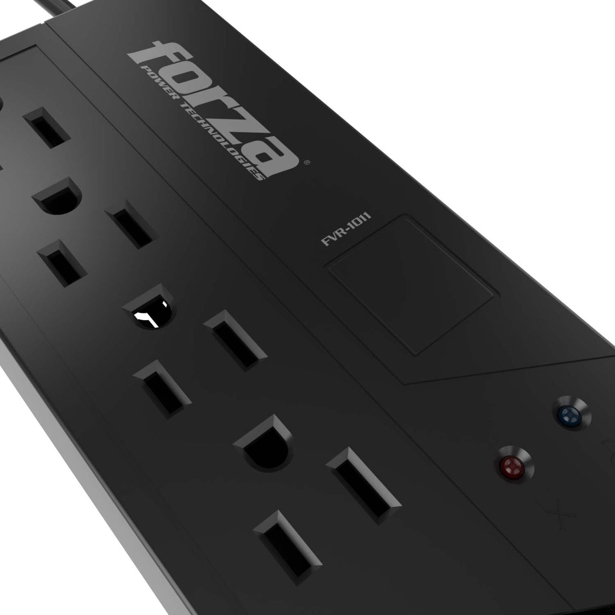Regulador Automático de Voltaje de Pared Forza FVR-1011 1000VA 500W 4 Tomas 115V Negro