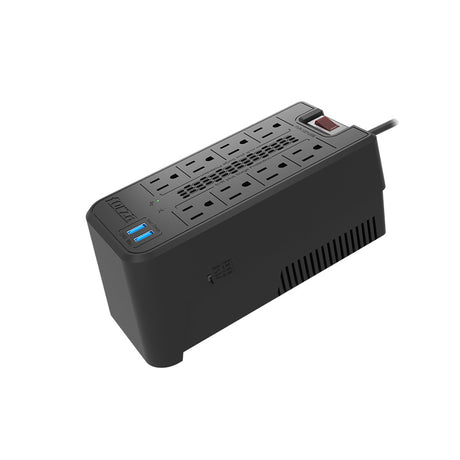Regulador de Voltaje Automático Forza 1200VA 600W 8 Tomas 110V 2-USB